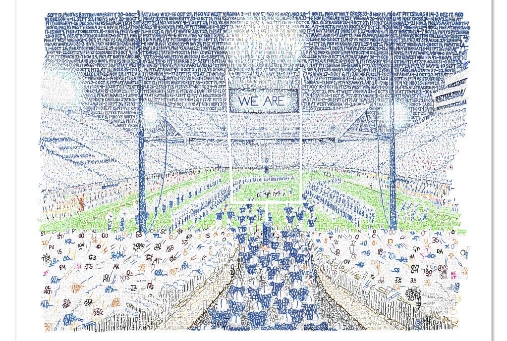 PSUBarstool's tweet photo. We’re giving away a copy of this Beaver Stadium word art for the holidays!

It’s handwritten with the scores of every win since it opened in 1960!

RT + LIKE to enter!
***Must be following @PSUBarstool and @phillywordart to win https://t.co/vETLkUpzDX