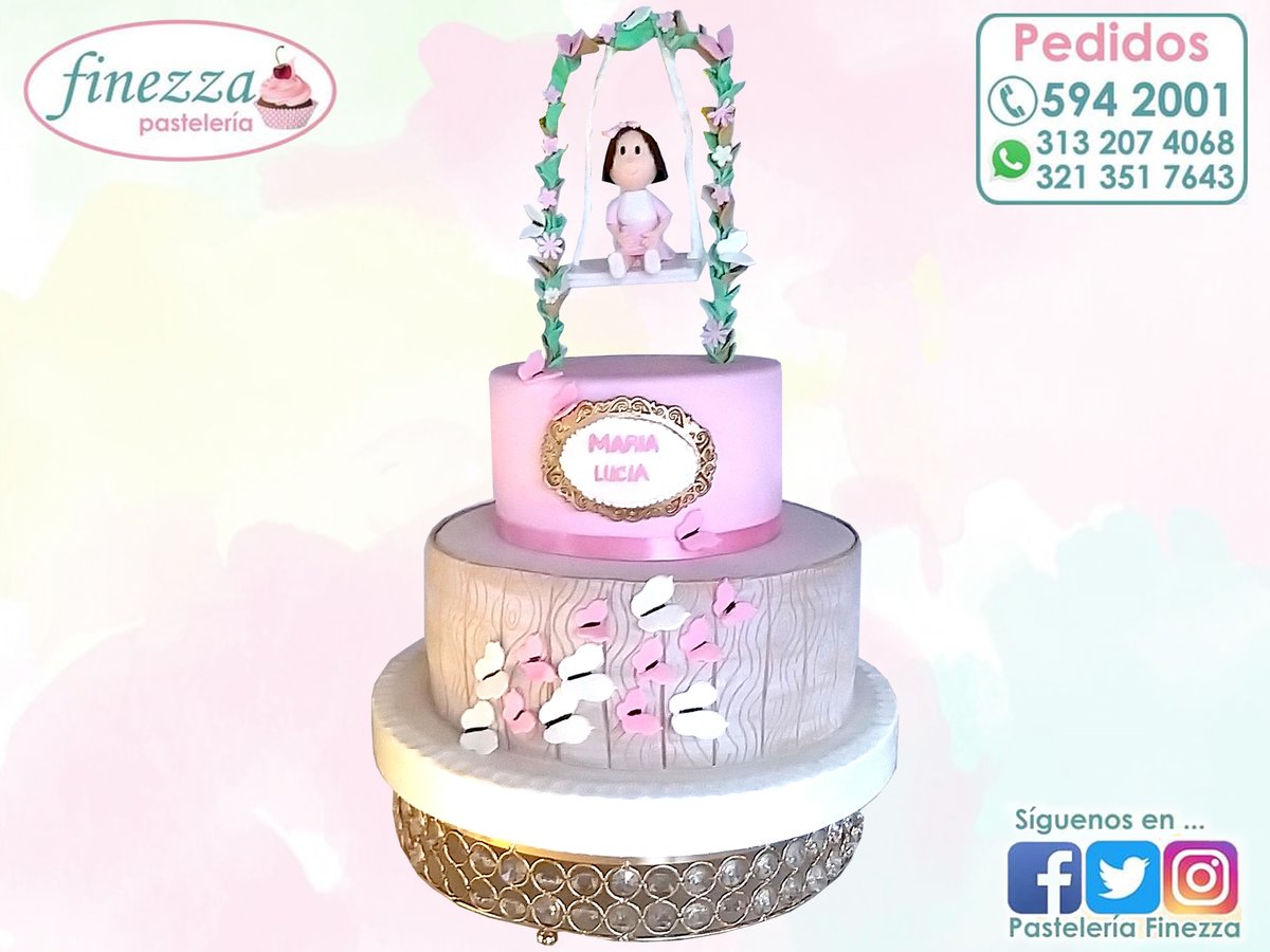 pastelfinezza's tweet photo. Felicidades en tu Bautizo María Lucía!!!
#PasteleriaFinezza #CelebraConFinezza #Bautizo #Ponques #Tortas https://t.co/cySWaaWax3
