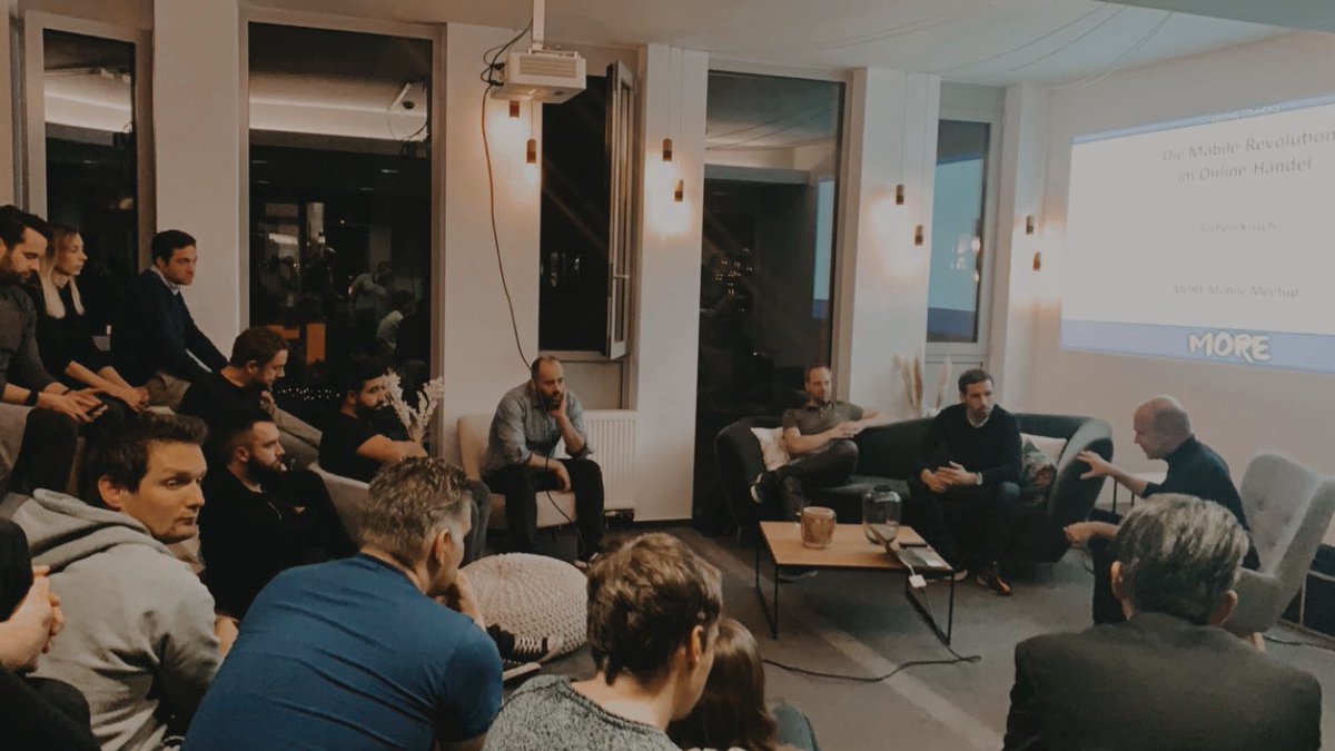 MPohlmannde's tweet photo. Spannender Input zum Thema Mobile Commerce \ Heute zu Gast bei @shopping24 -  @jkrisch mit seinem mobile meetup &amp; @disrooptive  👌 https://t.co/nHH9Gmgw53