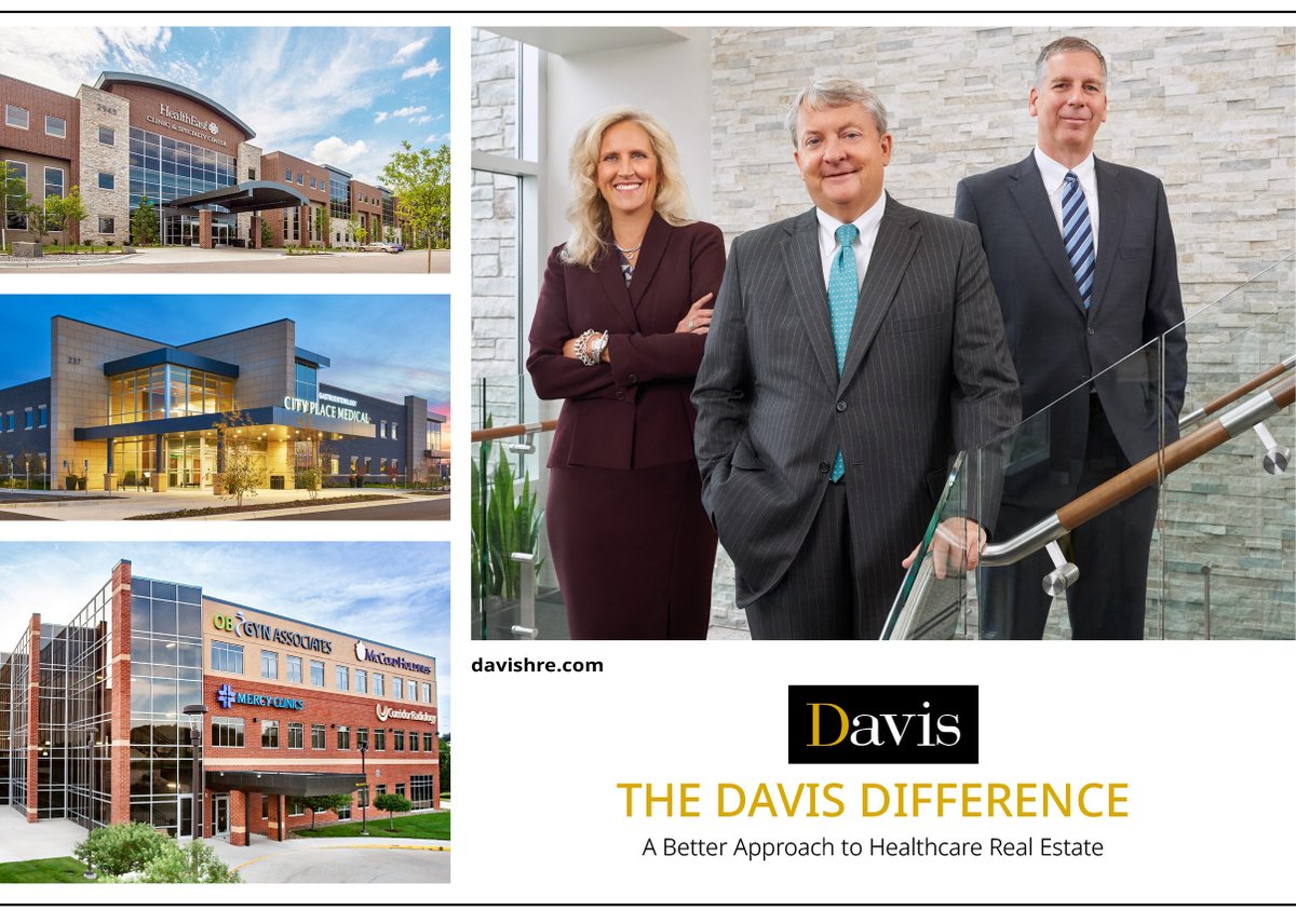 davishre's tweet photo. Davis partners Mark Davis, Jill Rasmussen, CCIM, SIOR, and Michael Sharpe featured in GlobeSt. Real Estate Forum as Influencers in Healthcare! https://t.co/MqCOHCNOMi 
#influencers #healthcare #broker #commercialrealestate  #investmentsales #hrexperts #healthcaredevelopment https://t.co/mhg0u32n27
