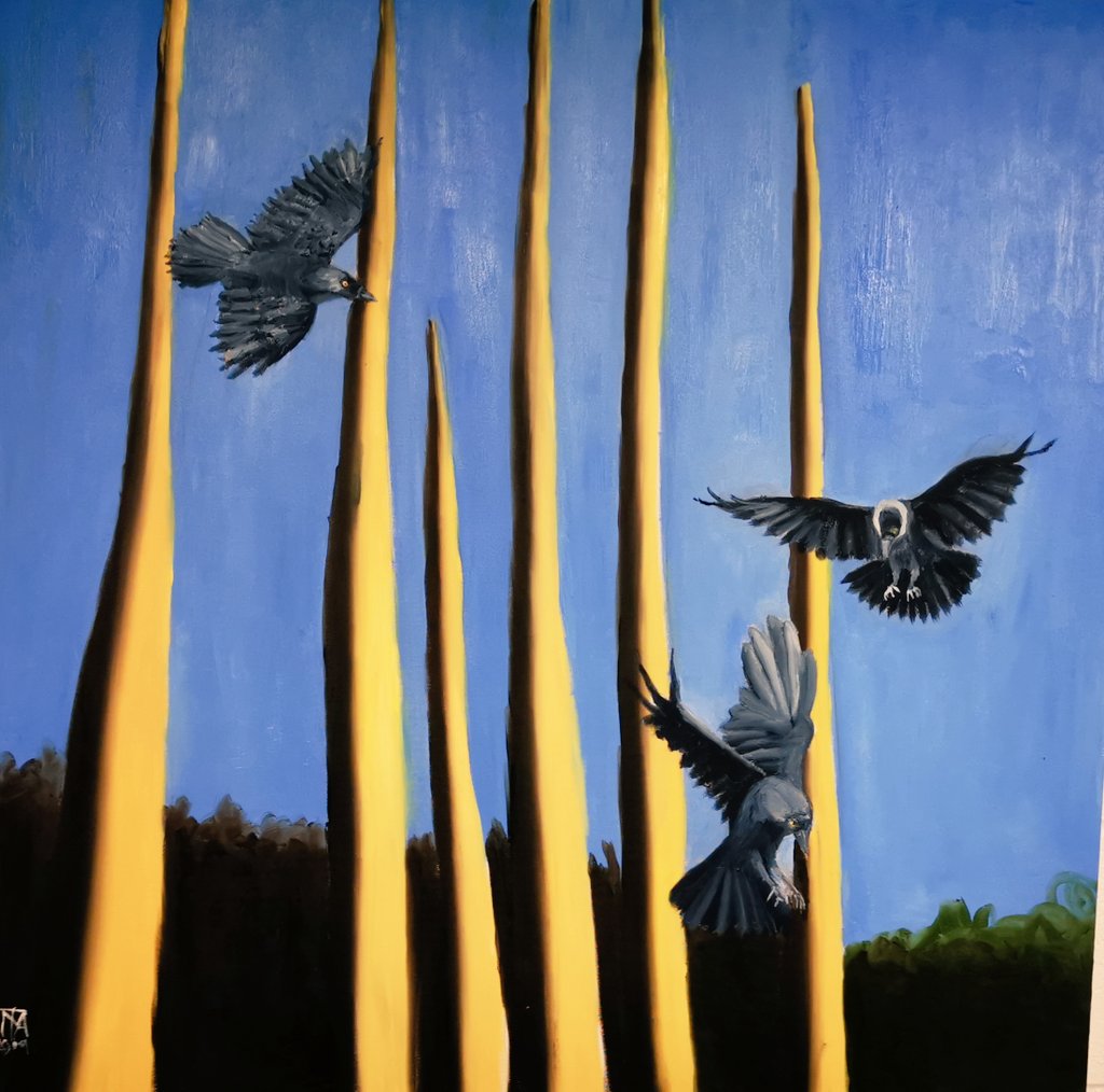 "The Guardians" oil on canvas, 2019