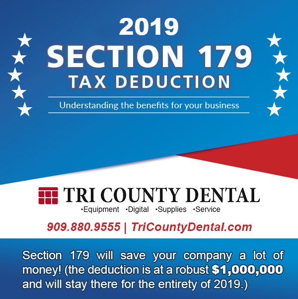 TriCountyDental's tweet photo. πΊπΈ Put Section 179 to Work for You! πΊπΈ
The deduction is at a robust π°$1,000,000π°
#Dentist #Dentists #Dental #Doctor #Dentistry #Cosmetic #GeneralDentistry #CosmeticDentistry #Sale #Special #Belmont #TPC #SDS #Parkell #DCI #Tuttnauer #TechWest #Section179 #Taxes #Deduction https://t.co/FUfXYUjtXQ