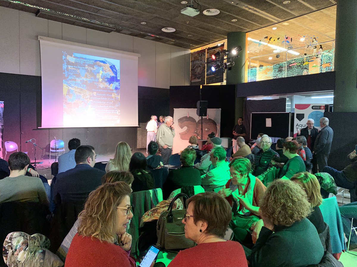 Avui al <a href="/BOCANORD/">Espai Jove Boca Nord</a> celebració dels aniversaris de 8 entitats i iniciatives cíviques i veïnals del #Carmel, que mostra el gran dinamisme associatiu d’aquest barri i l’energia inesgotable de la seva gent; per molts anys! <a href="/MercatDelCarmel/">Mercat del Carmel</a> #SenseTraves <a href="/AVVCarmel/">AVVCarmel</a> <a href="/alumnesft/">A.D.A Ferran Tallada</a> #Makarenk