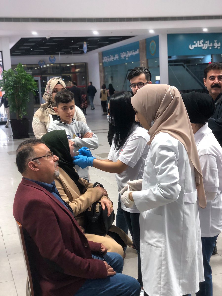 KDHO_Official's tweet photo. Dec 6th KDHO's activity at Majidi Mall-Slemani
for ( Giving Many Dental instructions 💡 - Fluoridation 🛡- Gifting Tooth brush & Checkups and Record cases to treat )
#KDHO #WOHD19 #IADS #FDI #SayAhh #ActonMouth https://t.co/5NN5f0QqON