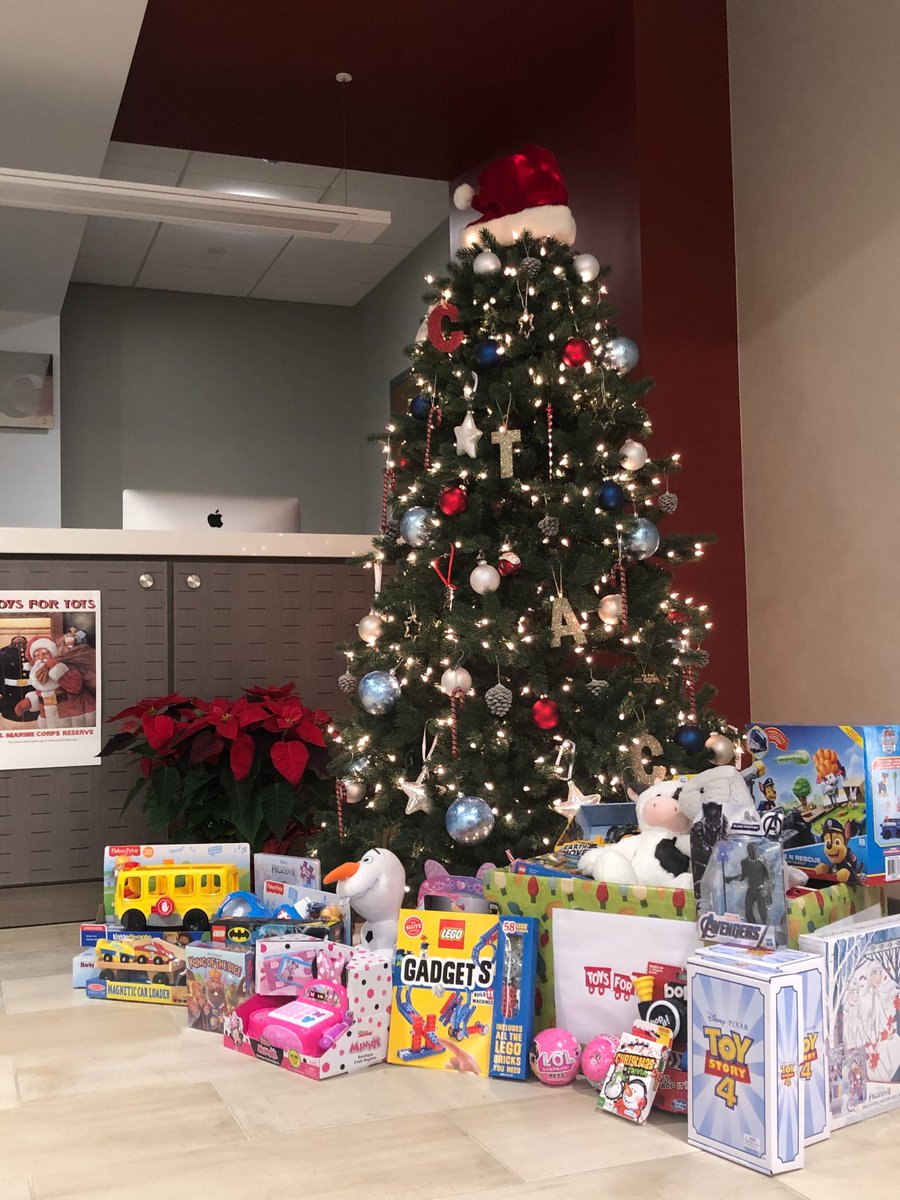 CTACORP's tweet photo. CTAC's #ToysforTots toy drive was a success!  This year marks the 5th season CTAC has supported the charity, and we are proud to have a generous team here who help contribute to a great cause.  #giving #tistheseason #HappyHolidays https://t.co/fA4wqFs7Rv