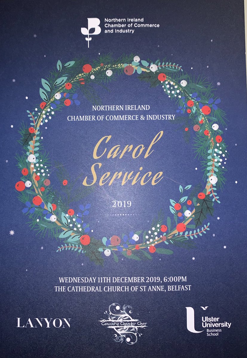 mukeshji147's tweet photo. Wonderful @NIChamber Carol Service tonight in @BelCathedral. Beautiful singing by Concentio Chamber Choir.. Great to see @KatieDoran10 reading at the service! It’s beginning to look a lot like Christmas 🎄 ! https://t.co/K546hsY7SU