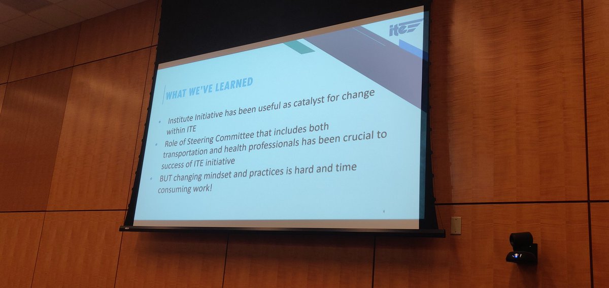 One of the successes of <a href="/ITEhq/">ITE - Community of Transportation Professionals</a> transportation and health initiative is having a diverse steering committee of transportation and health professionals - it's important, and potentially impactful, to get the conversation going! <a href="/JeffLindleyITE/">Jeffrey Lindley</a> #TRBCHAT ite.org/technical-reso…