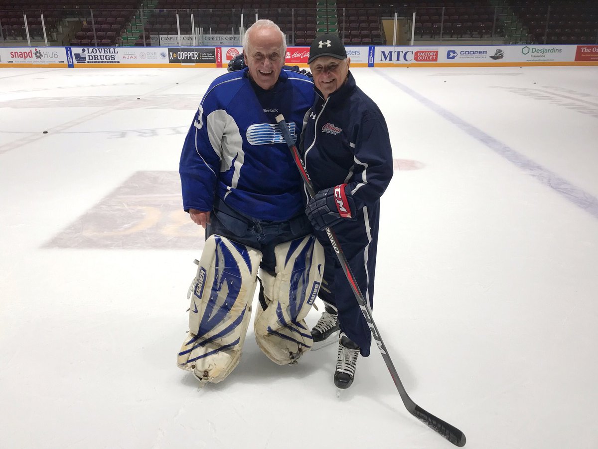 Our 75-year-old team Chaplain, Jack, and 80-year-old Travel Coordinator, Gary, took the ice at practice today! 

Let us say, they still got it!