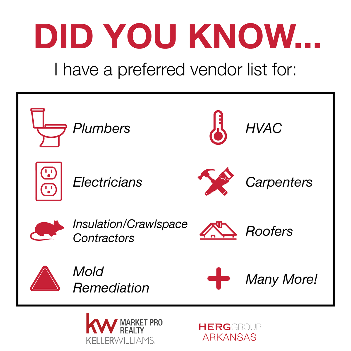 TheDuleyGroup's tweet photo. No matter the home project you're looking to tackle in 2020, we know someone who can help!

https://t.co/sT2muoY6sX | 479.616.HOME
#DidYouKnow #HomeImprovement # PreferredVendor #HomeProjects #HomeMaintenance #Realtor #LocalRealtor #RealEstate #HergGroup #KellerWilliams #KW https://t.co/sMiG1ZbMfH
