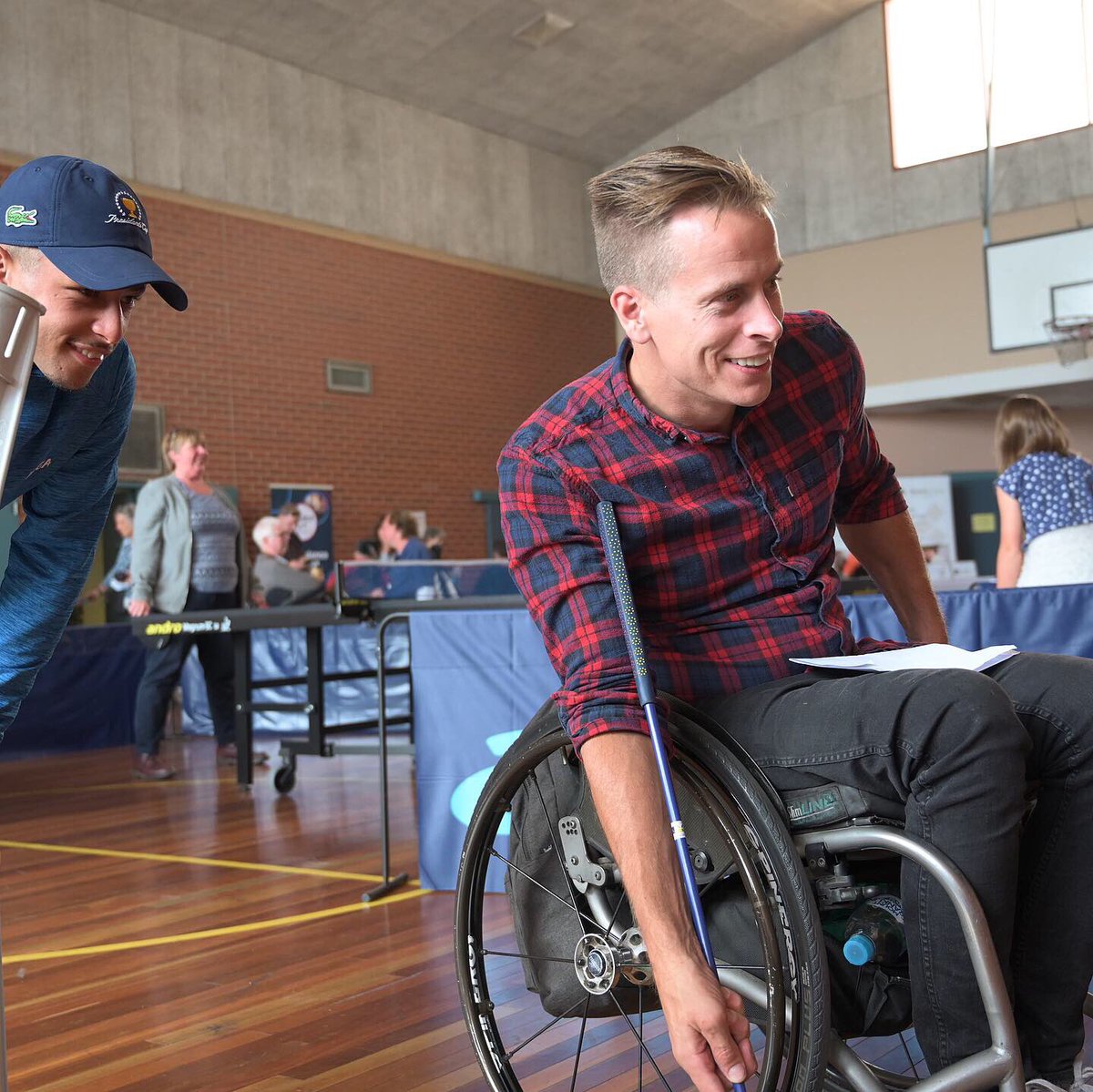 Some great 📸 from the ISPS HANDA Disabled Golf Cup competitors’ visit to Royal Talbot Rehabilitation Centre ahead of tomorrow’s highly anticipated event <a href="/PresidentsCup/">Presidents Cup</a> <a href="/royal_melbourne/">The Royal Melbourne Hospital</a> #powerofsport #PresidentsCup #disabledgolfcup