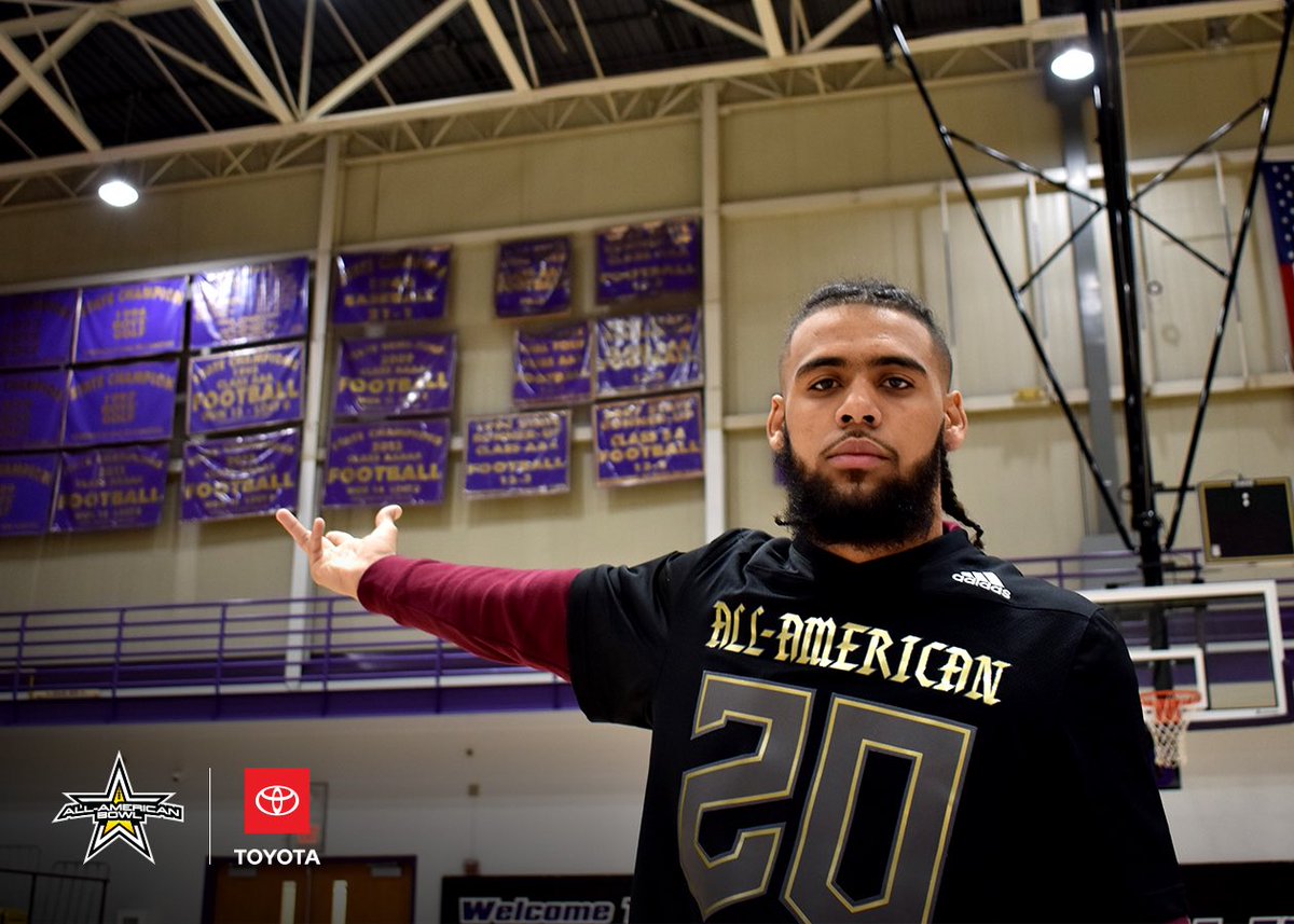 AABonNBC's tweet photo. Welcome Vito Tisdale (@vitotisdale7) to the 2020 All-American Bowl @NBCSports 

Vito will make his college declaration live on @nbc January 4th.

#LetsGoPlaces @Toyota 

#AABSZN20 🇺🇸 https://t.co/qUfZsmIOJE