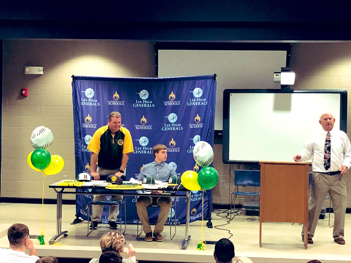 SGoglin's tweet photo. Congratulations to senior Noah Watkins for signing to play baseball at the next level! We’re so proud of you &amp; wish you all the best in the future!!! #BishopState #GreatThingsHappeningAtLee @twoods52 @leehighhsv @HSVk12 https://t.co/BNJJfv9wgN