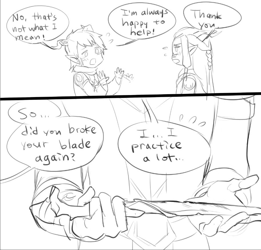 This is how I imagine #Runaan and #Ethari starting meet each other? 🥰🥰 #Ruthari
(There're more at the comment below..) #TheDragonPrince #TDP