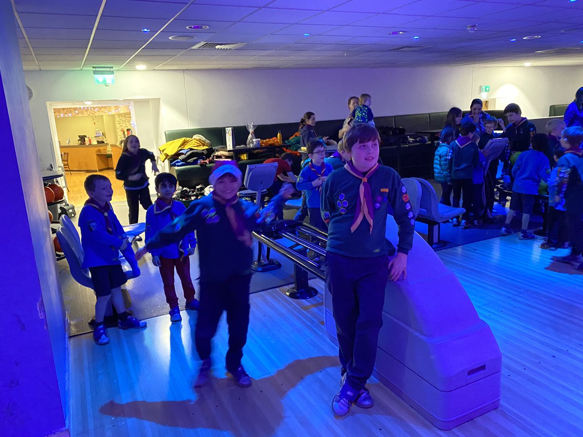 To celebrate the end of another exciting term, Beavers and Cubs went 10 pin bowling for <a href="/Jambowlree/">Jambowlree</a>. In an evening of intense competition, the highest score went to Beatriz, with 112, closely followed by Jake on 111. Hope everyone has a great Christmas and an amazing New Year!
