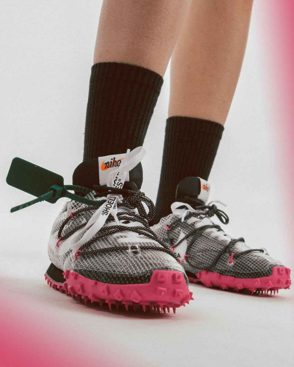 off white waffle on feet