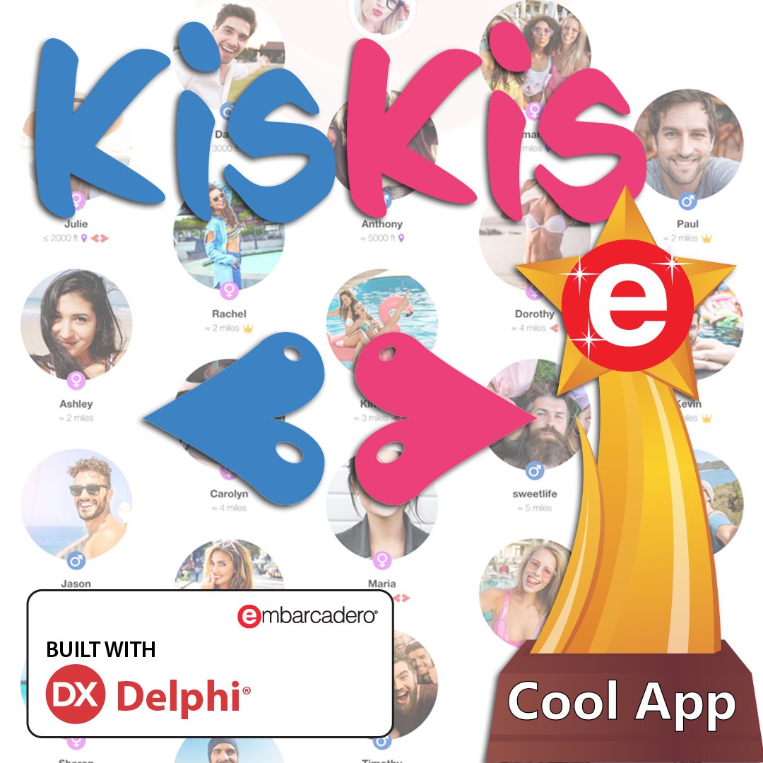 #CoolApps: KisKis is an app that combines the best features of a social network and a dating app into a new social media experience. Developed with #Delphi and #FireMonkey.  Learn more about this cool app: embt.co/CoolApps-KisKis

Submit your Cool Apps: embt.co/CoolApps