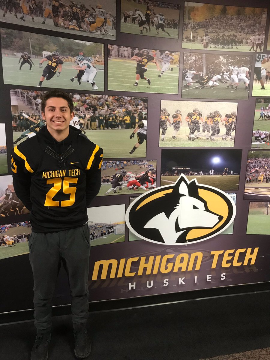 I am extremely happy to announce my commitment to play football at Michigan Tech University! Thank you to everyone that has helped me along the way. Go huskies! #2020DOGS <a href="/CoachThomas90/">Bryan Thomas</a> <a href="/OleDog31/">steve olson</a>