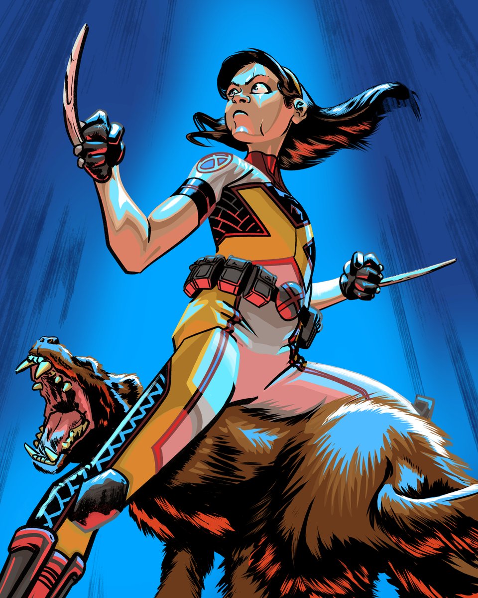 chrisdoray_art's tweet photo. H is for Honey Badger. My 8th #26daysofxmen. #wolverine #GabrielleKinney #GabbyKinney #coloring #comics. #XMen #makecomics #dawnofx #houseofx #powersofx #comicartist #comicbookartist #inktober #comiccolorist #comicbookart #Jonathan #JonathanTheWolverine #JonathanTheUnstoppable https://t.co/tcTaHZMgmn