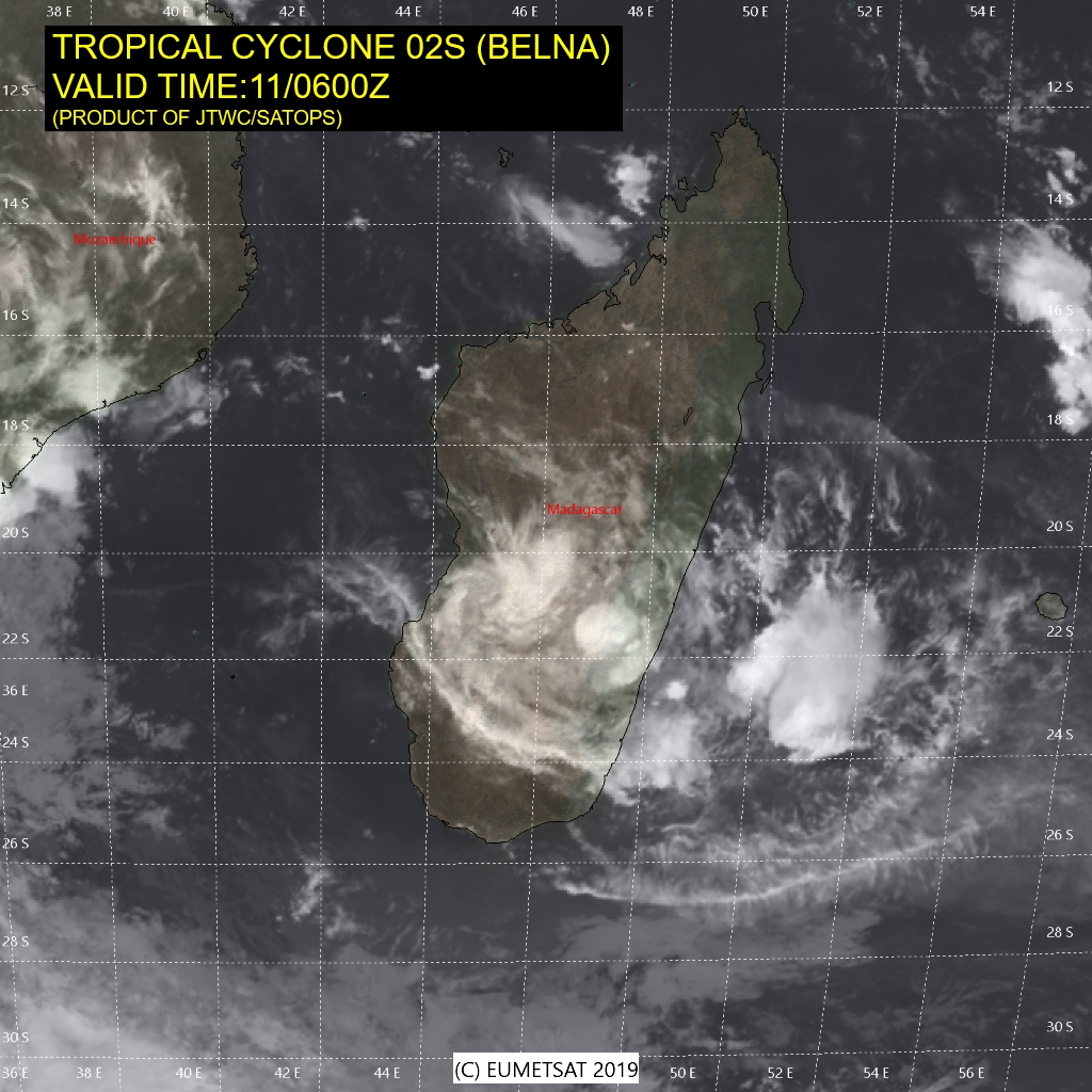 Windycom's tweet photo. JTWC/SATPS image of #CycloneBelna https://t.co/9z0tZ4fu6w