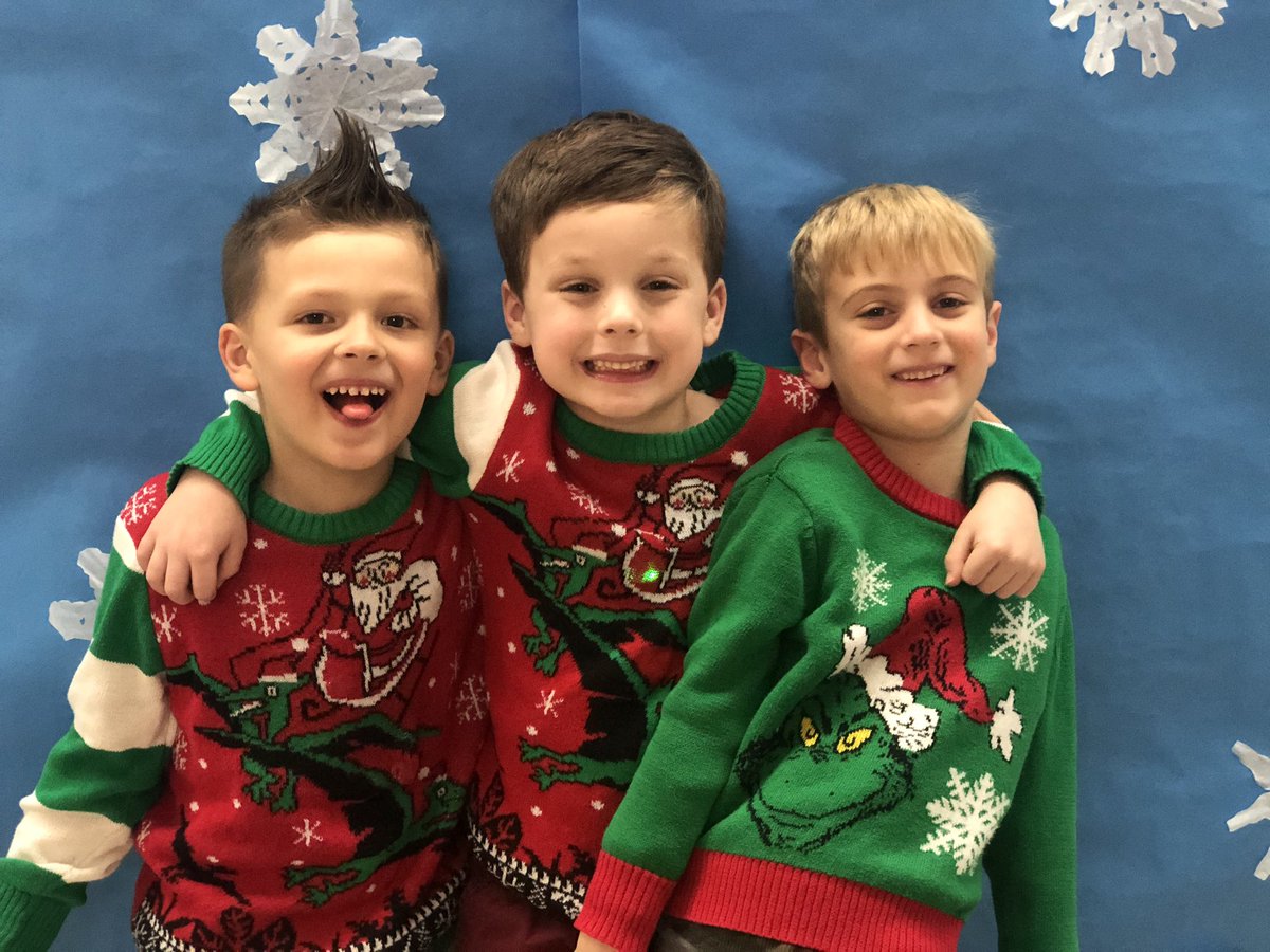 KSmithSidekicks's tweet photo. Ugly Christmas sweater day!! #cankinder #becannonproud @canSTEM https://t.co/PiAi76wJ21