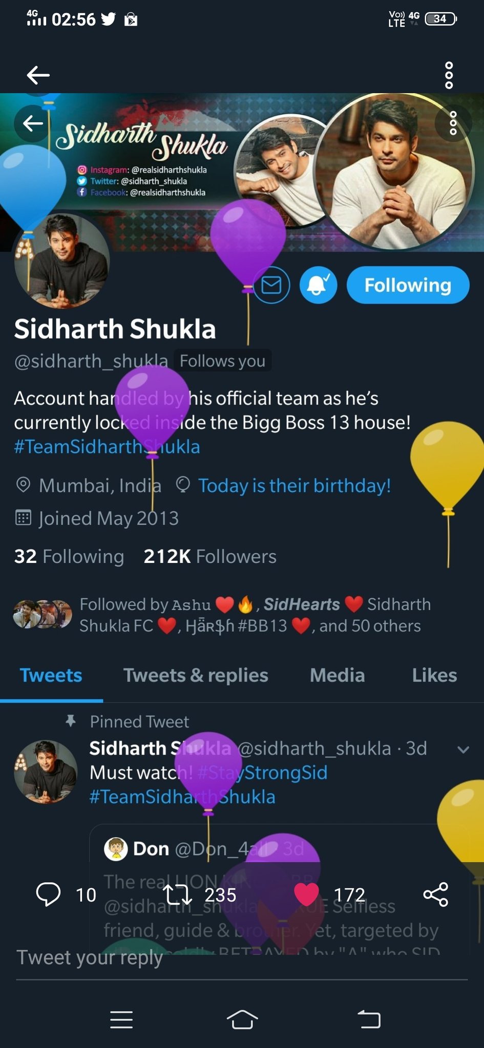Get well soon Happy birthday  bro..... Show win krna jaldi  thik hokar ago       