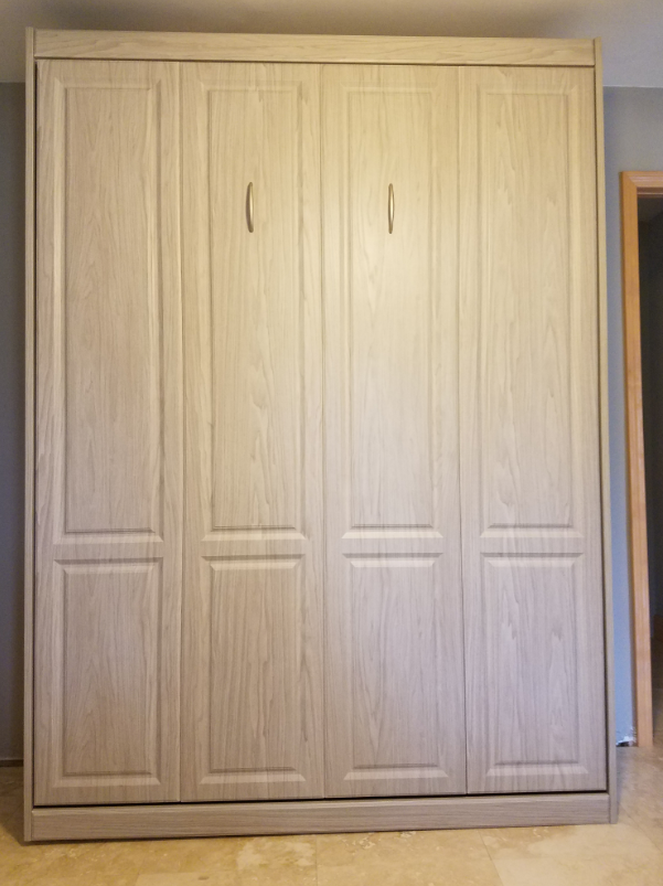 bed_center's tweet photo. another happy customer!  Panel bed in "weekend getaway" thermofoil!  #guestroom #morespaceplace #murphybed https://t.co/kHNdAHsEyj