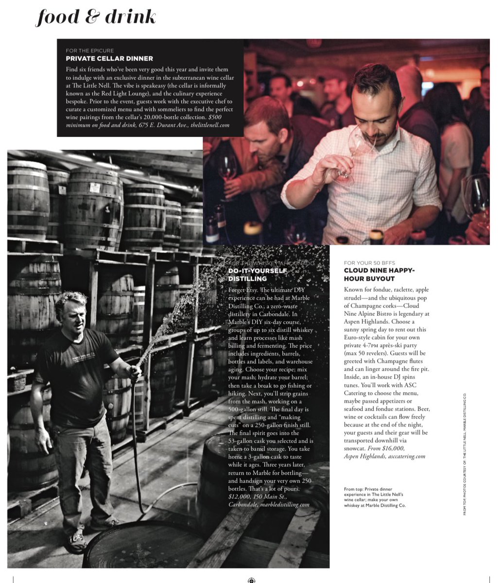 “Why eat your dessert when you can drink it?” Thanks <a href="/aspenmagazine/">Aspen Magazine</a> for featuring our Moonlight Expresso coffee liqueur in your holiday issue!