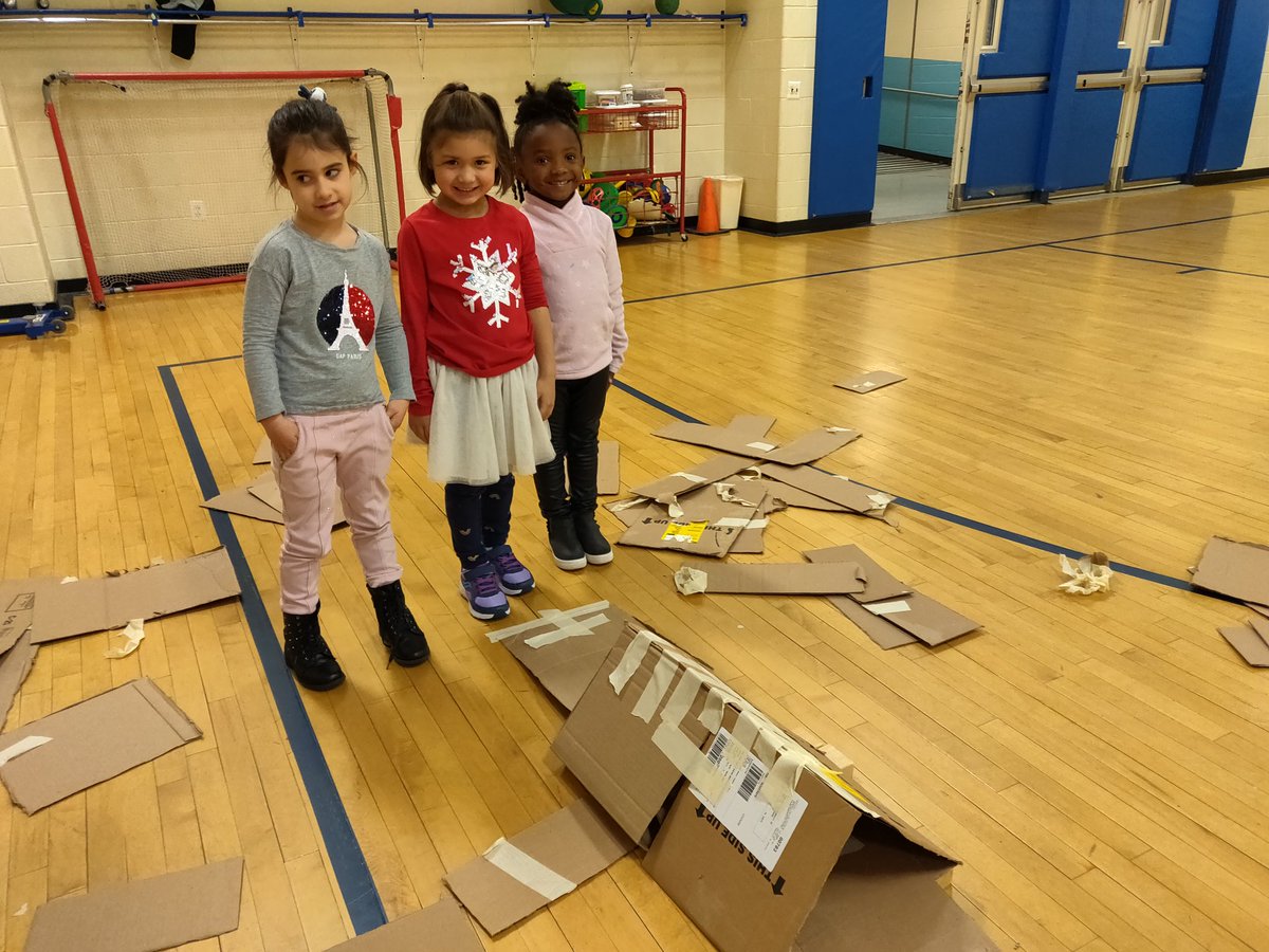 Gingerbread #STEM! Problems from literature. Ss had to build bridges so Gingerbread <a href="/Sphero/">Sphero</a> could escape the fox. One of 4 problem-solving stations today #edchat #Kinderchat #Kindergarten #ktifamily