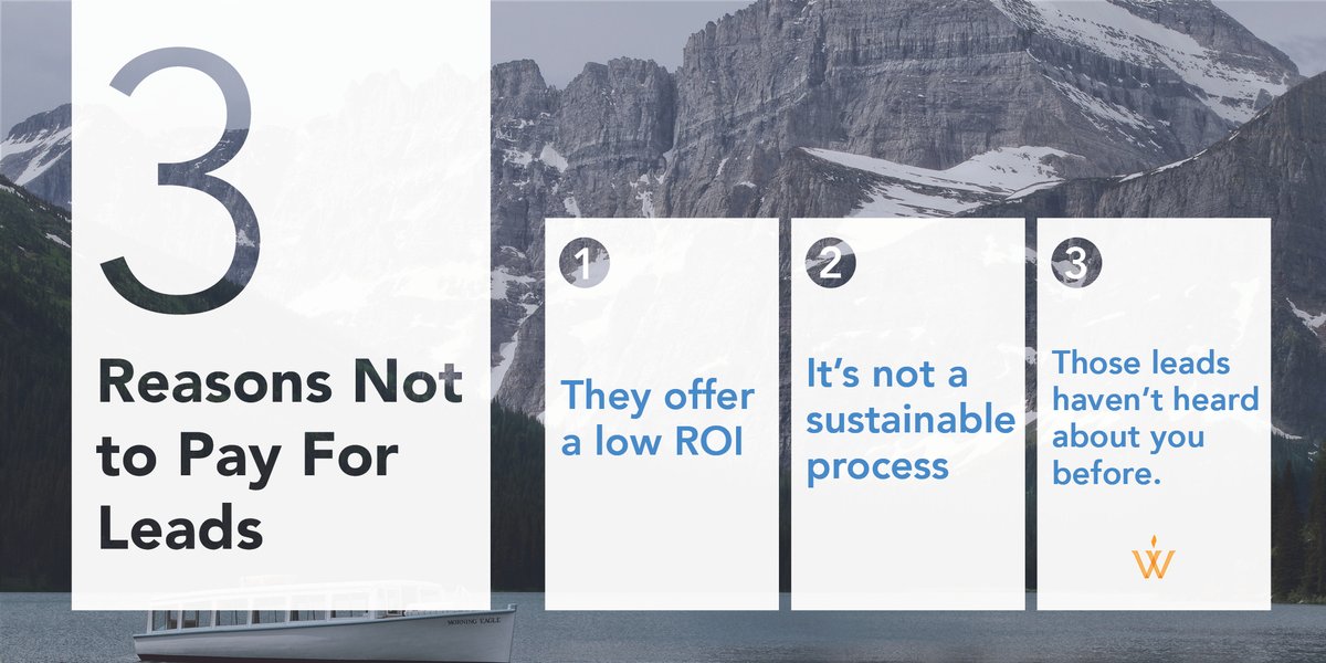 Are you spending your #marketing budget on purchasing leads?
Here are 3 reasons why you should never pay for leads. https://t.co/VHYjfJK0TN
