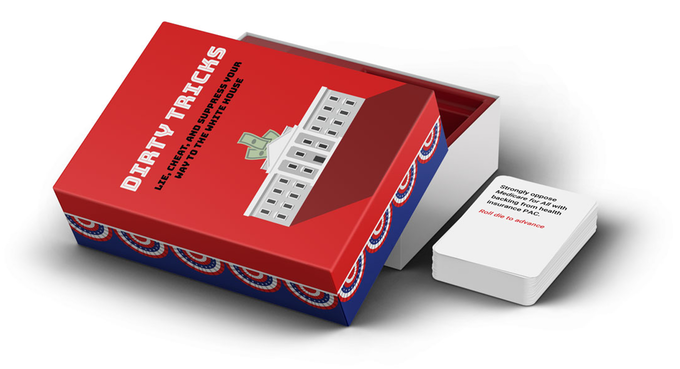 dalemcgrew's tweet photo. Help fund this Kickstarter! I just pledged. I thought this was a pretty cool way to teach our kids how dirty tricks are used in politics to help unscrupulous people win.
https://t.co/EkxFUZqzYD https://t.co/BueejuOtW0