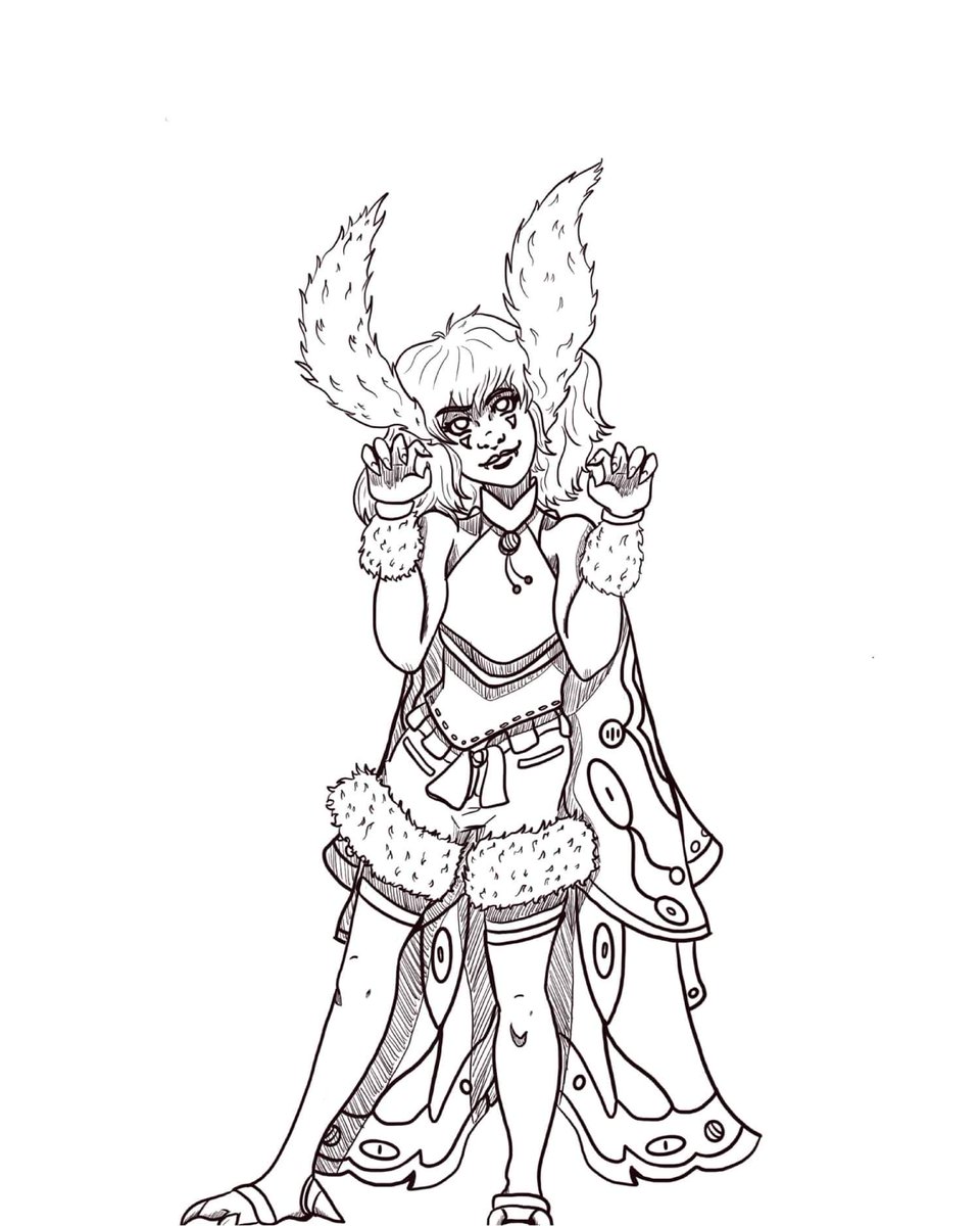 Bravehelm's tweet image. Hey #WritingCommunity, been awhile.
Finally have two #betareader!
I also got an Ipad and bought #Procreate5 so expect alot more #art coming your way.

Here is one of my #DnD #character named Bori, she is a rouge Moth person (Aarakocra reskin)