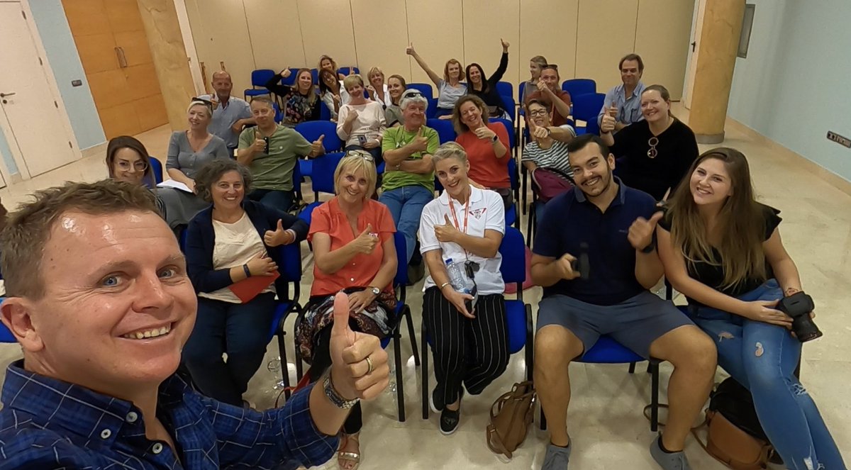 JohnBeckley's tweet photo. A big shout out to everyone that came to my #SocialMedia masterclass today 👊🏻 @suitevillamaria Team @Canary_PR @CanIslandsGreen @DarioCFilm @SophiaLavrov @LifeInTenerife  @nikolettaszabo7 #Tenerife 💫⚡️ https://t.co/8CBtcK11rm