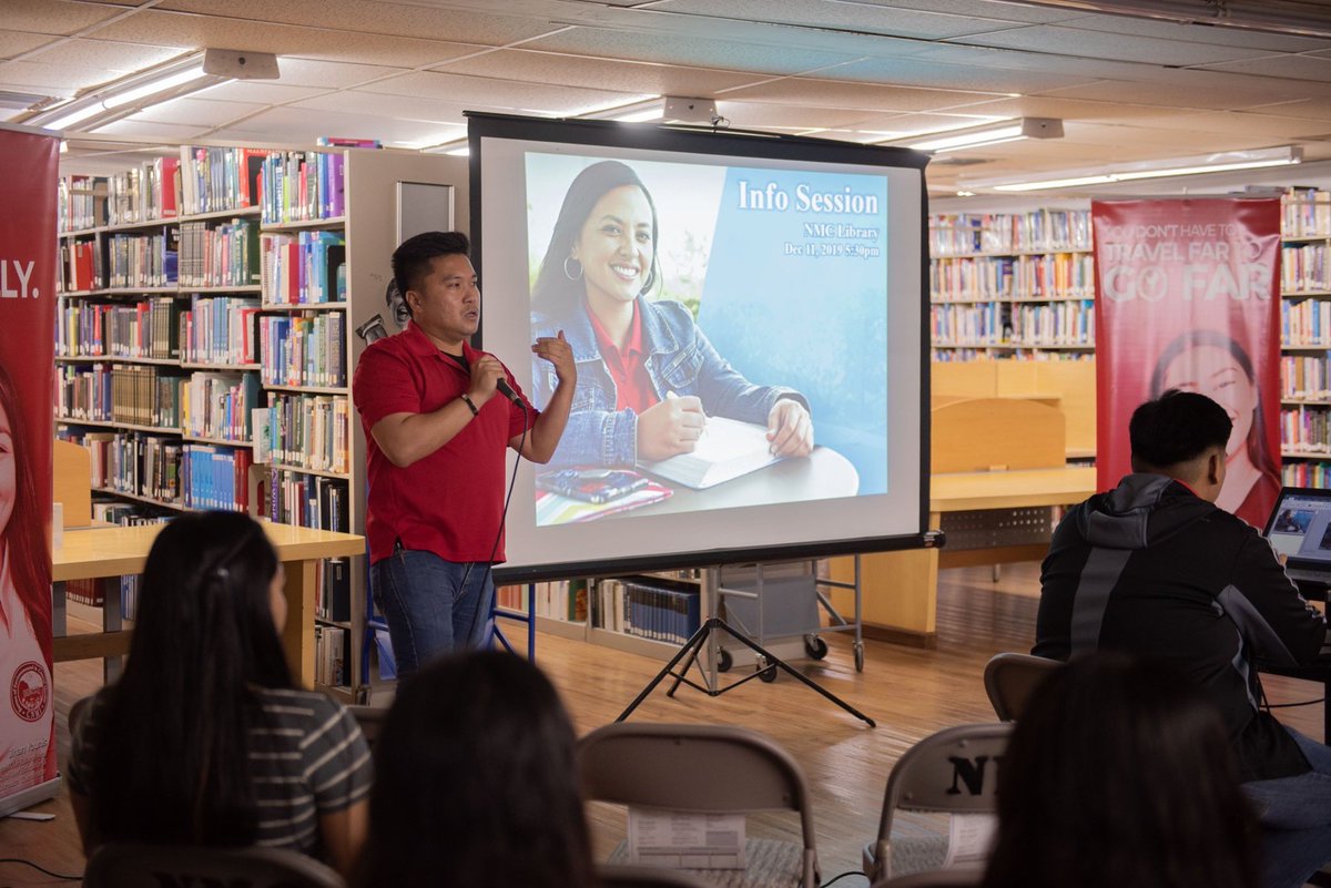 GoProa's tweet photo. Our NMC team enjoyed meeting all those who attended last night's info session and sharing details about the upcoming Spring 2020 semester🙌!

For more info, call the Office of Admissions and Records at 237-6768 or visit https://t.co/KO13mPCWhu.

#StartSmart #GoProa https://t.co/MKCDmeerZC