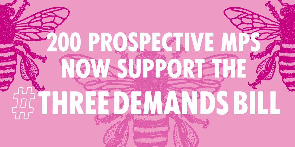 We did it, rebels! There are now over 200 prospective MPs who support the #ThreeDemandsBill. Massive thank you to all our incredible local rebels. Big thanks also to all candidates who support the bill. Best of luck to you all tomorrow! 🌍🗳️ #voteclimate #UpgradeDemocracy #GE2019