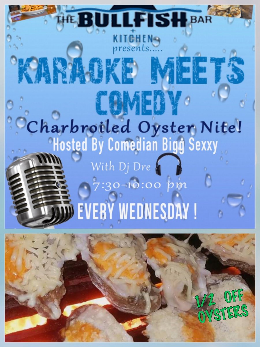 BarBullfish's tweet photo. So, you think that you can sing, know lots of songs, love to laugh and eat and drink? 4001 Nicholson Dr. Ste D near LSU in the Staybridge hotel complex https://t.co/EzQkwsbPgm