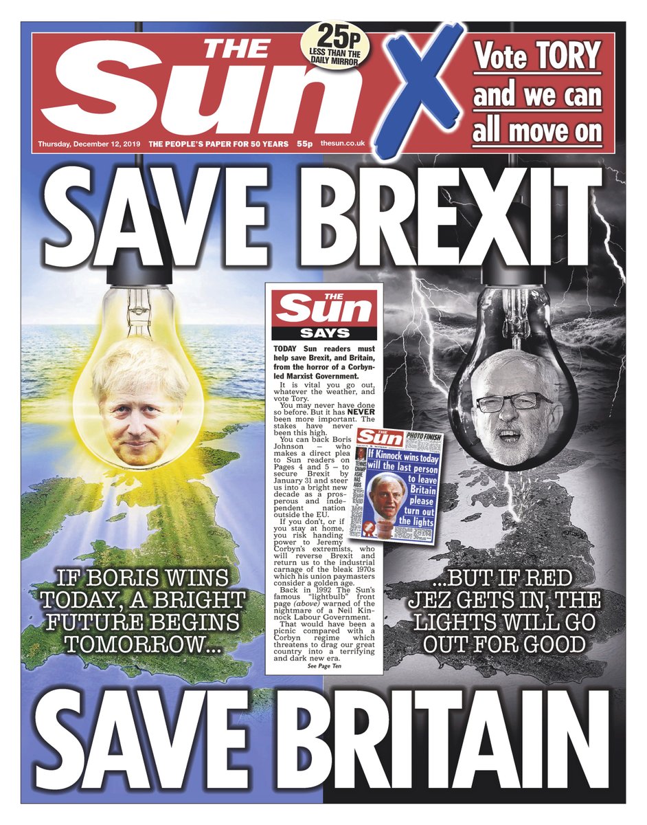 TheSun's tweet photo. Tomorrow's front page: Sun readers must help to save Brexit, and Britain from the horror of a Corbyn-led Marxist Government https://t.co/quajWXzyIr https://t.co/seQkFeyw1f