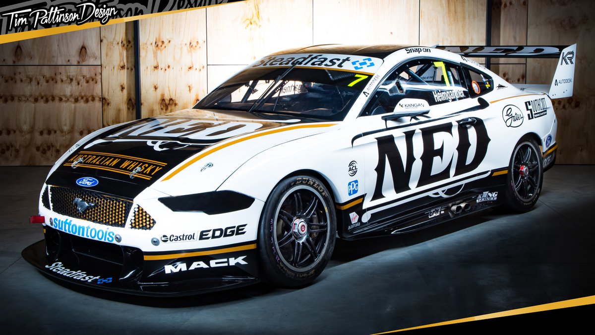 tpracedesign's tweet photo. Early Christmas present for @andreheimgartne & @KellyRacingAus! First #Mustang @supercars livery reveal for 2020! #VASC #NEDWhiskey #Ford #Racecar #LiveryDesign
#TPRaceDesign #CreateExcitement https://t.co/3raBsJGNtj