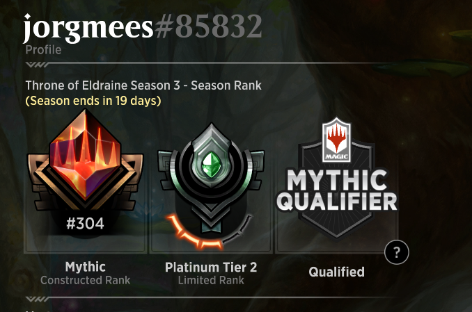 jorgeterrano's tweet photo. First time I hit Mythic via constructed (first time I try too)
Just jam monowhite in Bo1, now lets try some real decks in Bo3 testing for UK Nationals Arena finals!
@mtgarena @ArenaDecklists @faceit #mtg #mtgarena #breakthefield https://t.co/cZeoyMJpXl