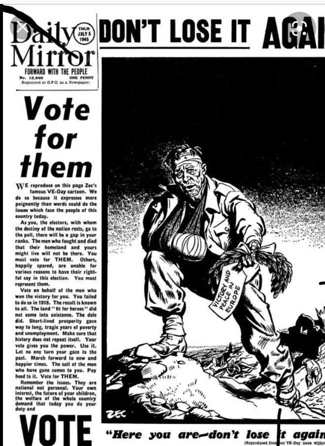 In 1945 the ⁦@DailyMirror⁩ asked readers to vote for their children and our future. Tomorrow we do it again..