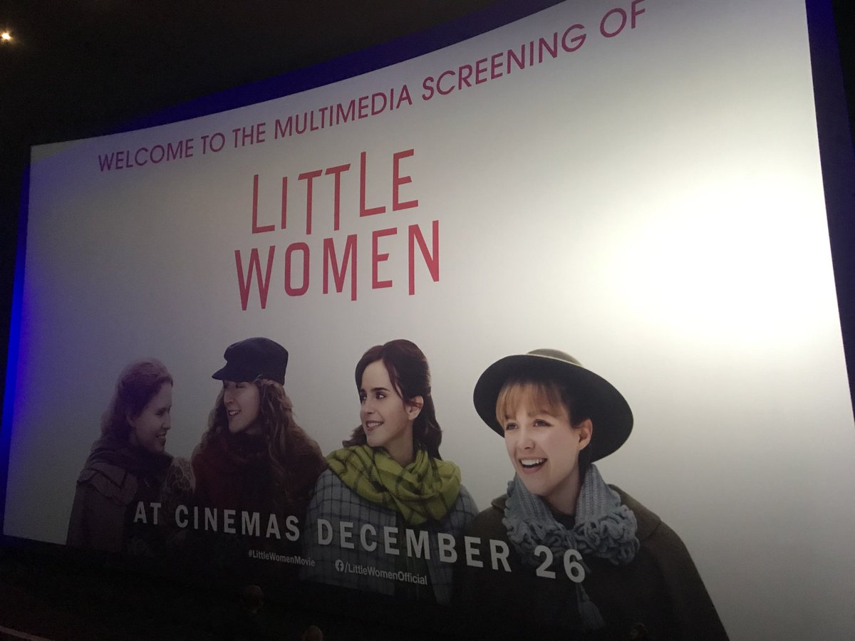 Well, I can confirm that this was indeed a beautiful film, cleverly combining Little Women and Good Wives. And Saoirse Ronan was the perfect Jo March #LittleWomen