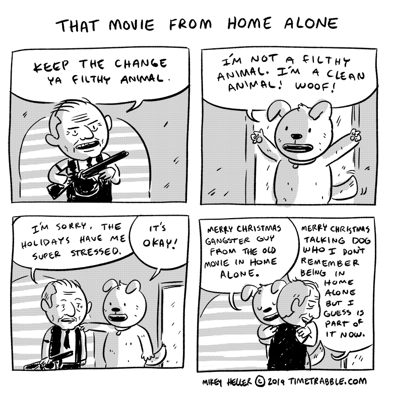 i drew a comic about that movie from Home Alone 