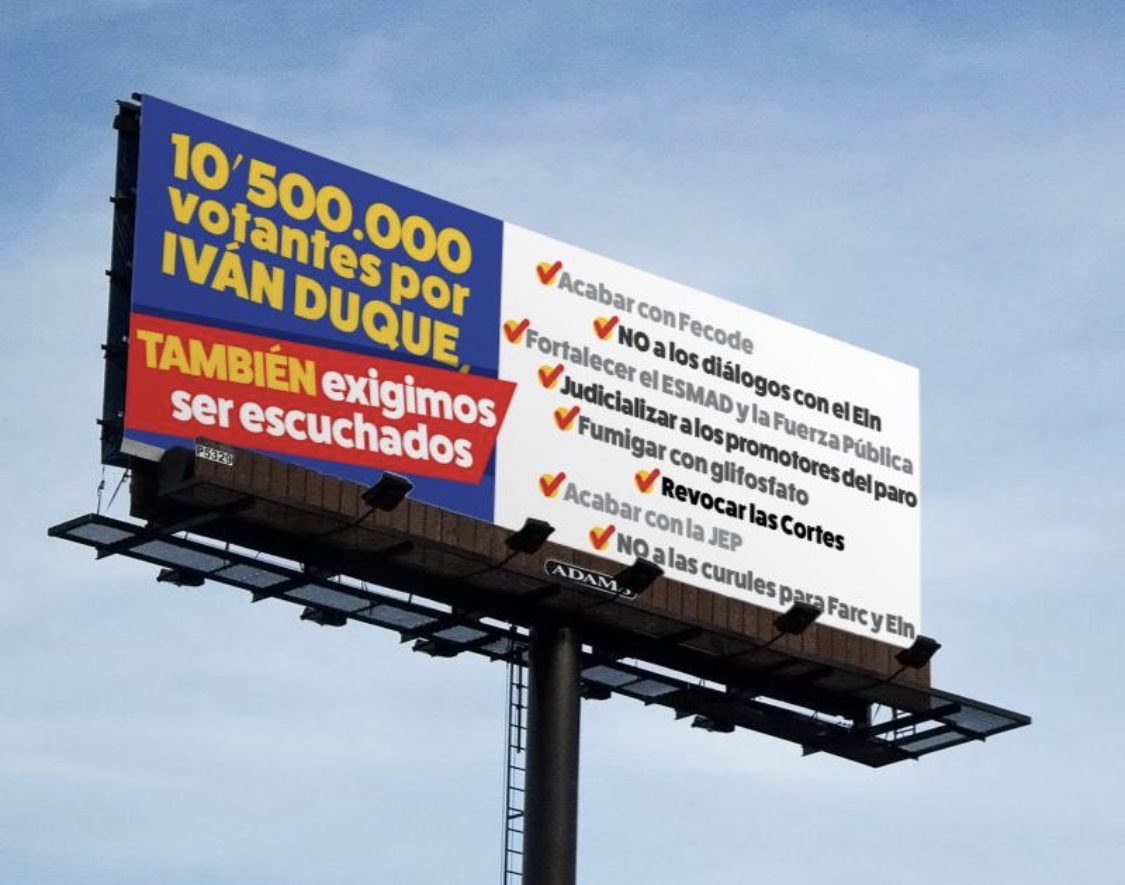 <a href="/CeDemocratico/">Centro Democrático</a> SEÑOR PRESIDENTE <a href="/IvanDuque/">Iván Duque 🇨🇴</a> 
Los demócratas que lo eligimos
A usted también tenemos derecho
A ser escuchados..