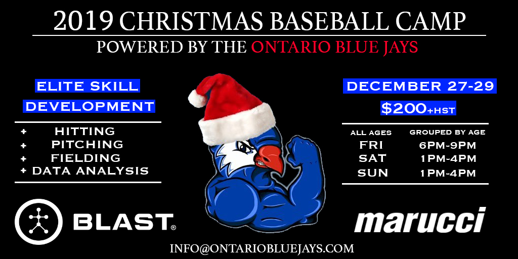 OntarioBlueJays's tweet photo. CHRISTMAS CAMP ANNOUNCED! Learn from our top instructors - 15 years of Professional Experience, Former Team Canada Players. For more information and registration click the link below!
🔗: https://t.co/MckEuZXZ3k #FearTheFlock https://t.co/sug1QKxtTs