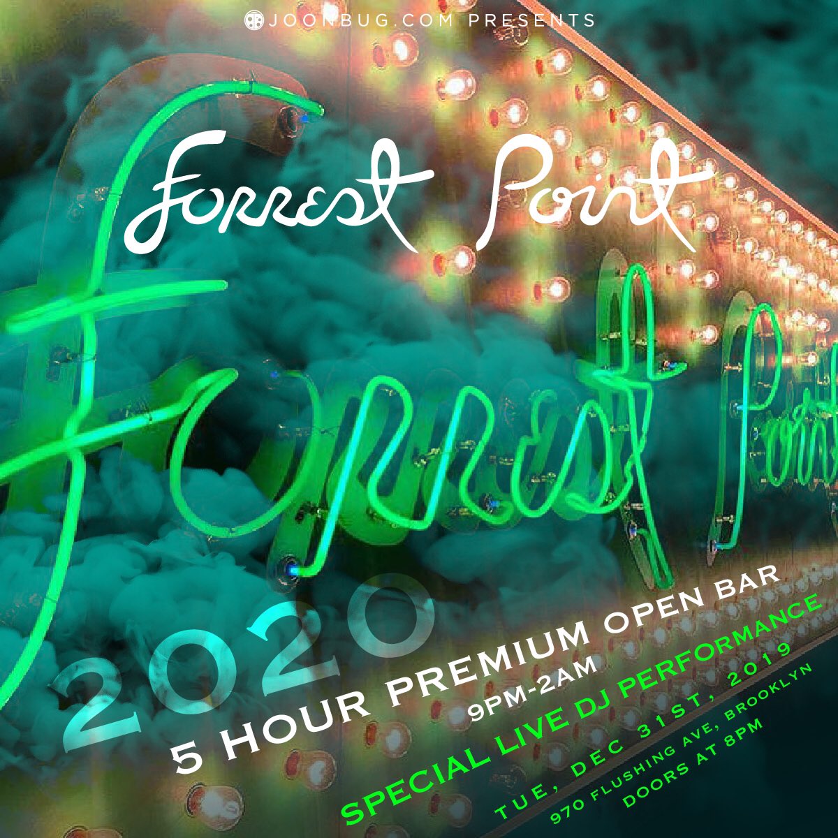 forrestpointbk's tweet photo. We’ll officially be open for New Year’s Eve (and maybe even a little sooner!). TICKETS: https://t.co/SJyhpp9LLS We couldn’t think of a better way to start the 20s than with our community of friends and family who’ve supported us from day 1. We can’t wait to see you all again! https://t.co/FI4KODyNFM