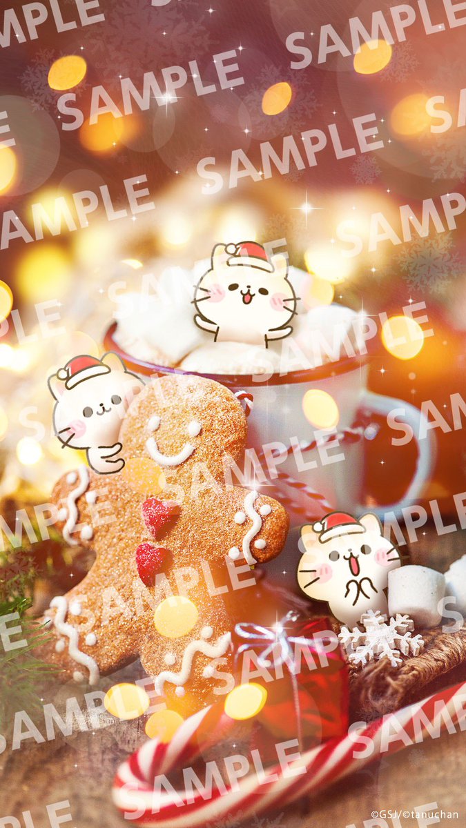 ぴよたぬき クリエイター No Twitter 無料のスタンプ配信アプリ Push にて ねこねこにゃんこ のクリスマス壁紙を配信中 今すぐダウンロード T Co Azcdbampex 限定壁紙 クリスマス