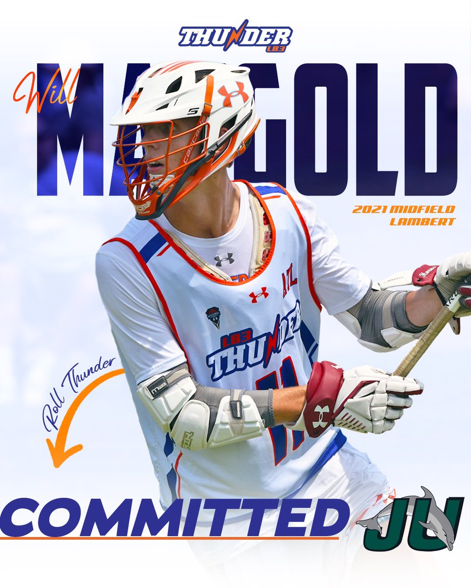 Congrats to Thunder LB3 2021 <a href="/wvmangold/">Will Mangold</a> on his commitment to <a href="/JAX_MLAX/">Jacksonville Men's Lacrosse 🥍</a> #hardworkpaysoffs #GeorgiaMade