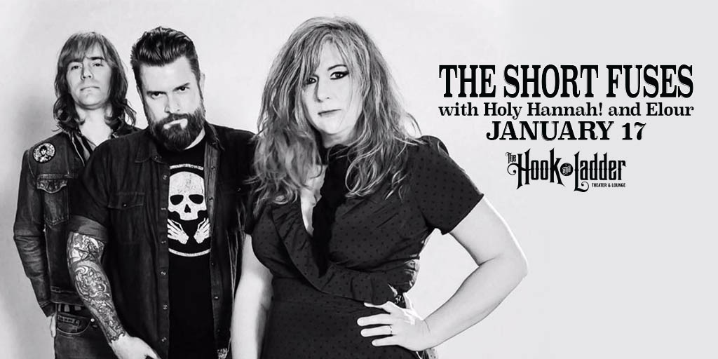 TheHookMpls's tweet photo. Just Announced! The Short Fuses with special guests Holy Hannah and Elour on Friday, January 17
--
Tickets On-Sale Now! -> https://t.co/7q78zTzOcx
--
@TheShortFuses #Rock #Concert #Minneapolis #TheHookMPLS #Punkabilly #HollyHannah #Elour https://t.co/yWKwBfm2BM