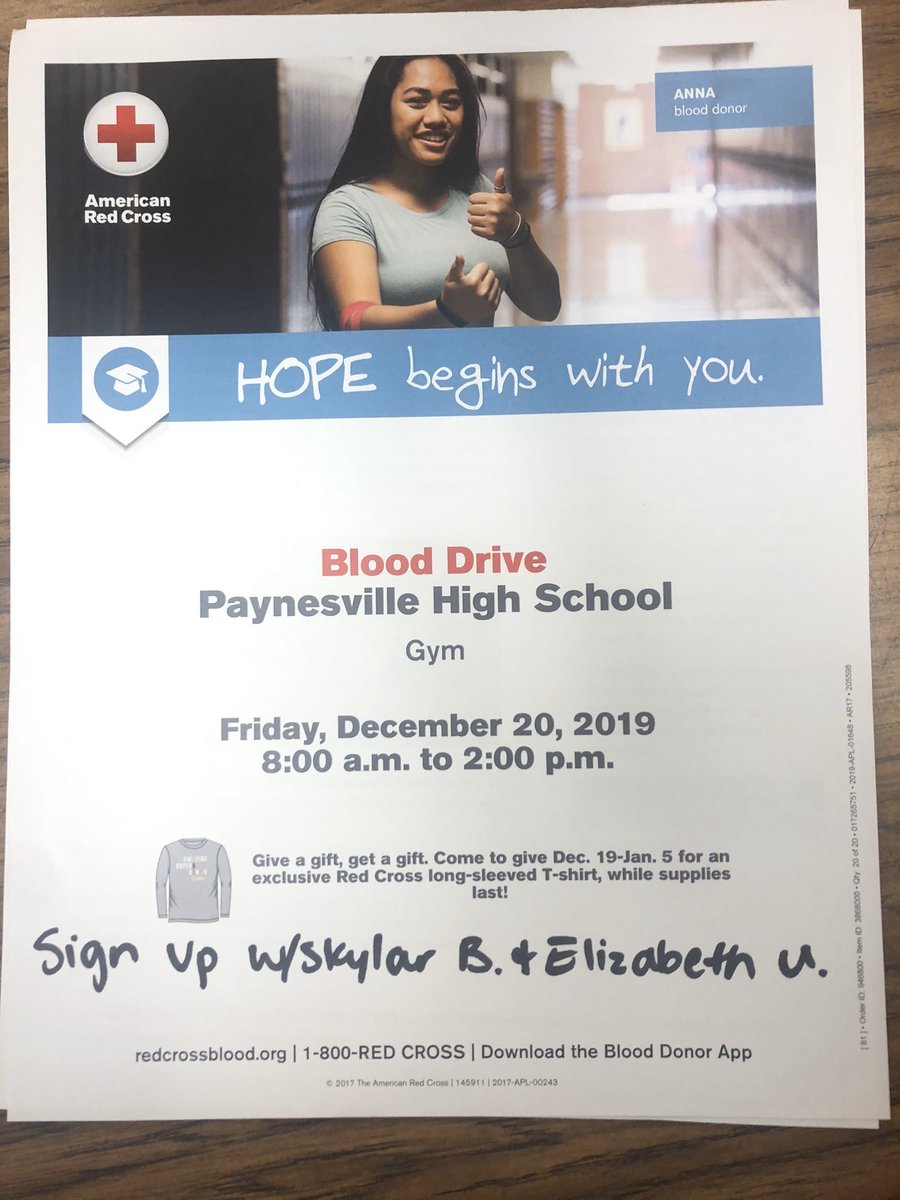 PHSStudentCoun3's tweet photo. Just a reminder that the blood drive is coming up here shortly! If you haven’t signed up please see @tutz1792 or @eutsch123 to set up your time! Keep in mind you have to be 16 years old and if you have any new piercings please ask about them before you sign up for a time! https://t.co/0pCTi7AtXw
