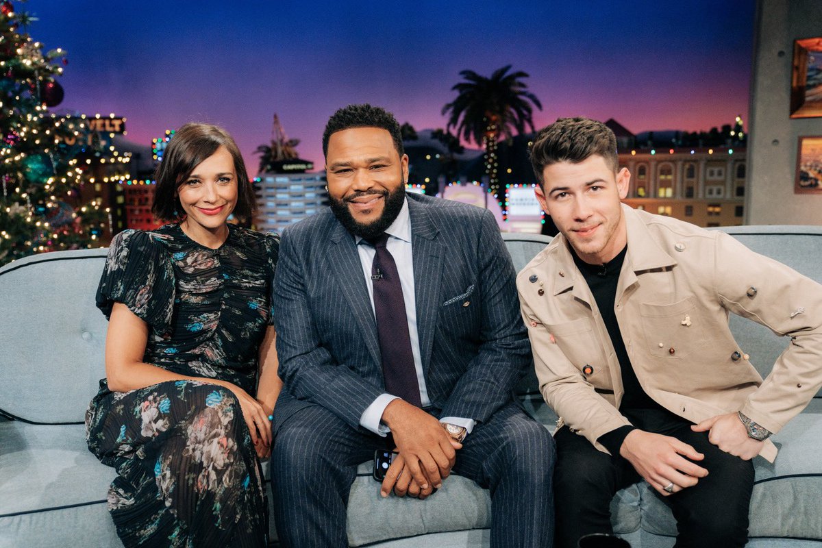 latelateshow's tweet photo. Big #LateLateShow tonight when @anthonyanderson handles hosting duties and welcoming guests @iamrashidajones @nickjonas and @vampireweekend!

#AnthonyHostsLateLate https://t.co/jFEp6v8pV4