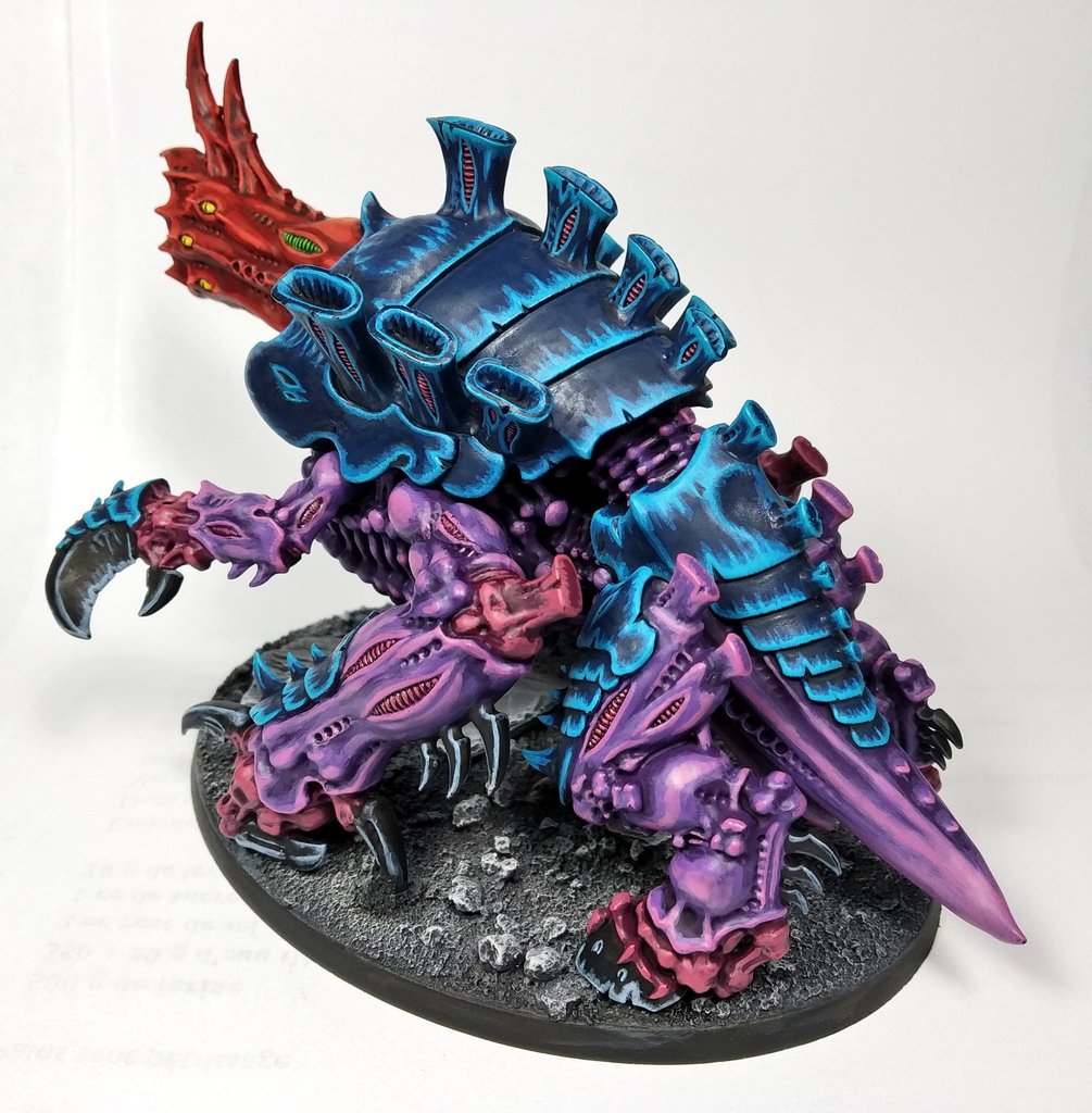 Gr Metalslug Exocrine Ready For Blood Of Baal Wepaintminis Warmongers Warhammer40k Tyranids Paintingwarhammer